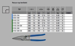 ERDI BESSEY Nożyce typ berliński D202-250