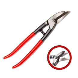 267704 Nożyce Otworowe Lewe Czerwone PVC STUBAI