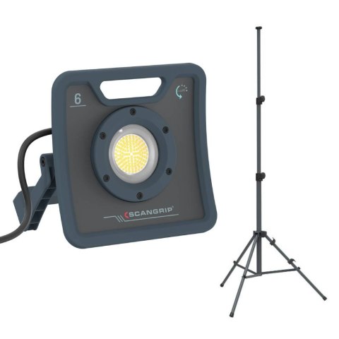 Lampa robocza MULTI-LED, 6000 lumenów, 41W, NOVA 6, SCANGRIP 03.6203 + statyw 3m 03.5431 [49.0595]