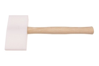 Młotek plastikowy Stubai 278551 - klinowy 155×85×35 mm z trzonkiem orzechowym