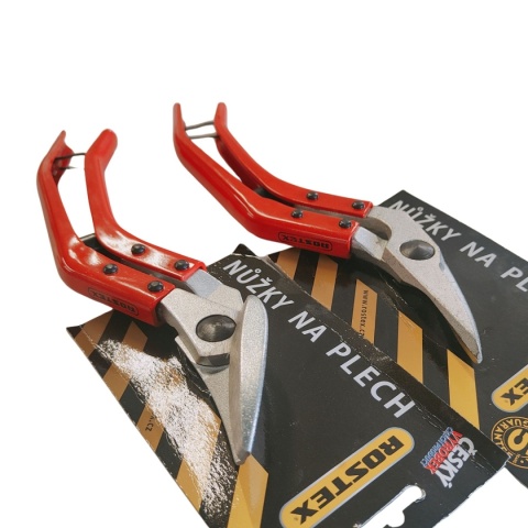 Nożyce do blachy ROSTEX 2323/2324 (prawe i lewe) – profesjonalne cięcie do 1,3 mm stal