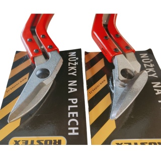 Nożyce do blachy ROSTEX 2323/2324 (prawe i lewe) - profesjonalne cięcie do 1,3 mm stal