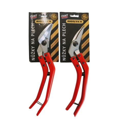 Nożyce do blachy ROSTEX 2323/2324 (prawe i lewe) – profesjonalne cięcie do 1,3 mm stal