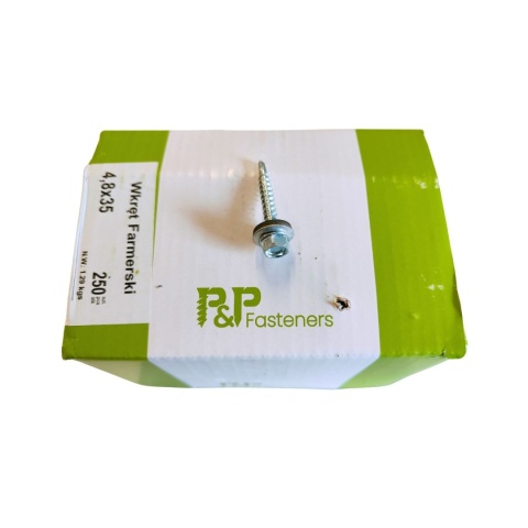 Wkręt farmerski 4,8×35 Ocynk (op. 250 sztuk) – P&P Fasteners