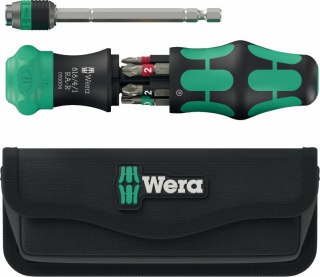 Wkrętak z grzechotką i magazynkiem, z etui, Kraftform 20 RA-R, Wera [05051514001]