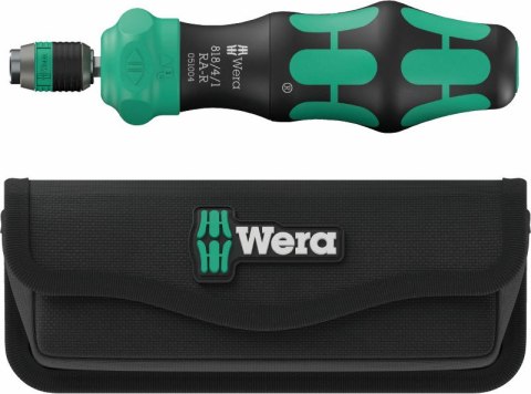 Wkrętak z grzechotką i magazynkiem, z etui, Kraftform 20 RA-R, Wera [05051514001]