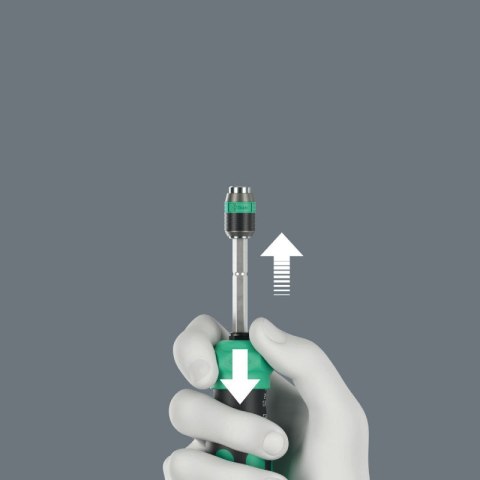 Wkrętak z grzechotką i magazynkiem, z etui, Kraftform 20 RA-R, Wera [05051514001]