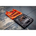 Zestaw 98 szt. kluczy nasadowych i akcesoriów 1/4" i 1/2", klucze imbusowe i płasko-oczkowe, BAHCO [S98MC1H]