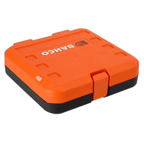 Zestaw końcówek 1/4" i nasadek 6-kątnych 3/8" z grzechotką, 51szt. BAHCO [S51MC3H]