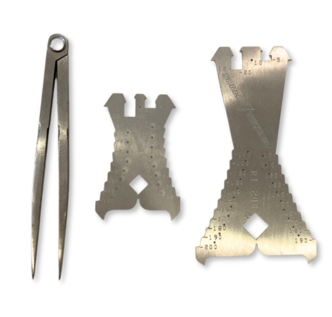 Zestaw mierniczy rysiki rayza choinka x2 + Cyrkiel