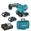 Akumulatorowa pilarka tarczowa 85mm, 12V max (10,8V) Makita [HS301DWAE] 2x2,0Ah, Li-Ion, CXT