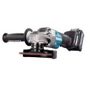 Akumulatorowa szlifierka kątowa 125mm, 40V max XGT, Makita [GA029GM201] 2x4,0Ah, włącznik spustowy, AWS