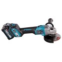 Akumulatorowa szlifierka kątowa 125mm, 40V max XGT, Makita [GA023GM201] 2x4,0Ah, włącznik ślizgowy, AWS