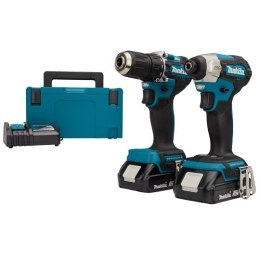 Akumulatorowy zestaw Combo 18V, DTD157 + DDF487, Makita [DLX2423AJ] 2x2,0 Ah, LXT