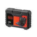Elektryczna wiertarka udarowa 710W + 32 akcesoria, Black+Decker [BEH710SA32-QS]