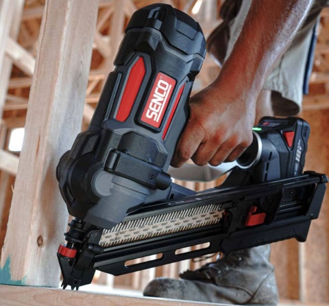 Gwoździarka taśmowa akumulatorowa SENCO F-35XP FUSION 34° 50–90 mm – profesjonalna gwoździarka bezprzewodowa