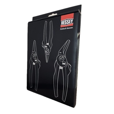 Nożyce wielofunkcyjne 3szt. ERGO Erdi Bessey [COMBI-SET-A] BLACK EDITION