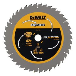 Piła tarczowa do drewna 305/30/2.16mm 42 zęby XR DEWALT [DT99574-QZ]