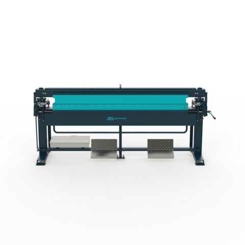 Zaginarka ręczna segmentowa Mazanek ZGRs 1500 L/1,5 – profesjonalne gięcie blachy do 1,5 mm