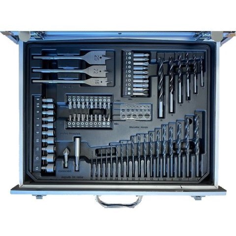 Wiertarko-wkrętarka akumulatorowa 18V, 65Nm, Makita [DDF490WVX7] 2x2,0Ah, LXT BASIC, z zestawem akcesoriów