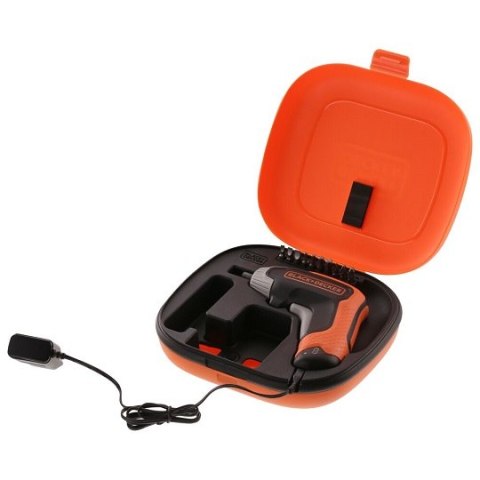 Wkrętak akumulatorowy 3,6V z 10 końcówkami 1/4", Black+Decker [BCF611CK-QW] 1,5Ah