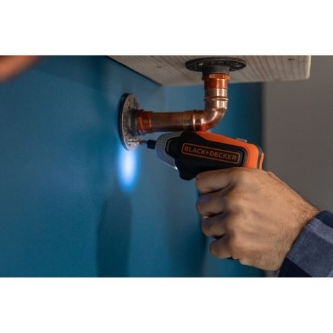 Wkrętak akumulatorowy 3,6V z 10 końcówkami 1/4", Black+Decker [BCF611CK-QW] 1,5Ah