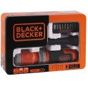 Wkrętak akumulatorowy 3,6V z końcówkami 1/4", Black+Decker [BCF603C-QW] 1,5Ah