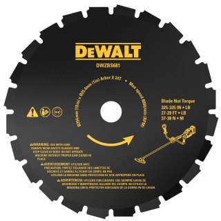 24-zębna tarcza tnąca do kosy, 25.4 cm, DEWALT [DT20696-QZ]