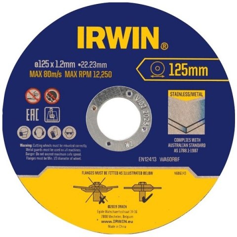 Akumulatorowa szlifierka kątowa 125mm, 18V, FATMAX V20, Stanley [SFMCG710B-XJ-IW8082106] + 10szt. tarcz do metalu