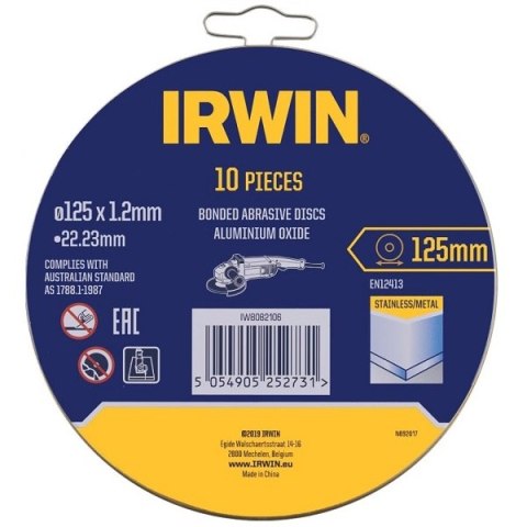 Akumulatorowa szlifierka kątowa 125mm, 18V, FATMAX V20, Stanley [SFMCG710B-XJ-IW8082106] + 10szt. tarcz do metalu