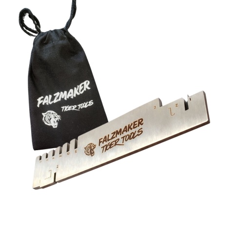 FalzMaker 1szt. — przymiar do rąbka stojącego z rysikiem traserskim 5–10 mm (stal nierdzewna) | Tiger Tools