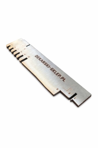 FalzMaker 2szt. — przymiary do rąbka stojącego z rysikiem traserskim 5-10 mm (stal nierdzewna) | Tiger Tools