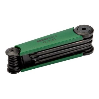 Komplet 8szt. kluczy trzpieniowych do śrub typu Torx T9-T40, Bahco [BE-8975]