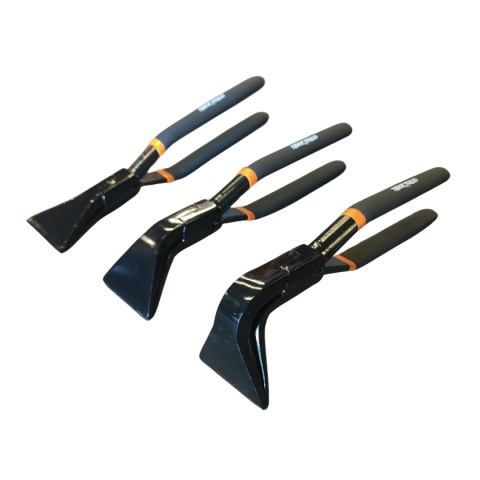 Zestaw kleszczy blacharskich TIGER TOOLS 60 mm – proste + 45° + 90° 201300