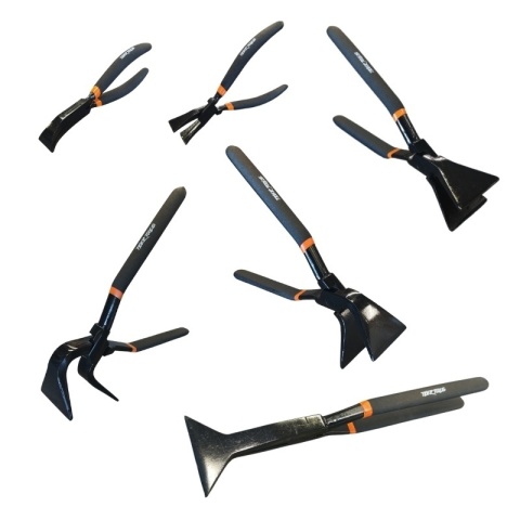 Profesjonalny zestaw dekarski TIGER TOOLS PRO + pokrowiec STANLEY – komplet kleszczy blacharskich z organizerem