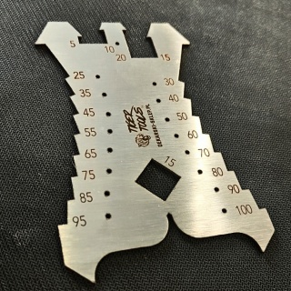 Rysik traserski TIGER TOOLS RTT-100 (100100) 5-100 mm - profesjonalny szablon dekarski do trasowania blach
