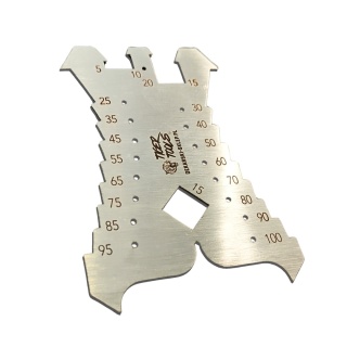 Rysik traserski TIGER TOOLS RTT-100 (100100) 5-100 mm - profesjonalny szablon dekarski do trasowania blach