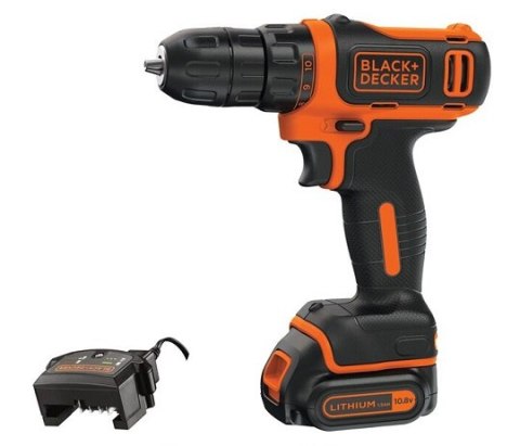 Wiertarko-wkrętarka akumulatorowa 10,8V Black+Decker [BDCDD12-QW] 1,5Ah