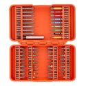 Zestaw 54 szt. końcówek 1/4" do śrub płaskich, PH, PZ, TORX, TORX z otworem, HEX, Robertson, BAHCO [59S/54C-1]