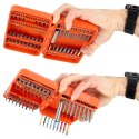 Zestaw 54 szt. końcówek 1/4" do śrub płaskich, PH, PZ, TORX, TORX z otworem, HEX, Robertson, BAHCO [59S/54C-1]