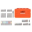 Zestaw 54 szt. końcówek 1/4" do śrub płaskich, PH, PZ, TORX, TORX z otworem, HEX, Robertson, BAHCO [59S/54C-1]