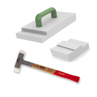 Zestaw szelajz dekarskich EdgeFold HDPE + młotek bezodrzutowy Stubai 30 mm