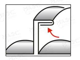 MASC RGS2 do rąbków zamykacz rąbka pojedynczego po łukach, łukowych