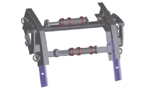 BOECKER - Przełamanie 20°- 45° kątowy łącznik szyn widny, wciągarki dachowej