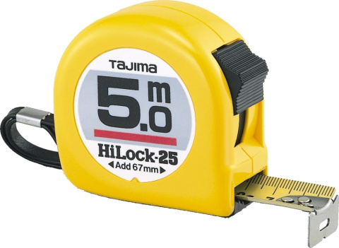 L25-100E Tajima miara uniwersalna zwijana stalowa "HI-LOCK" 10m