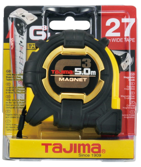 G3GLM27-50EB-EUR Tajima miara zwijana stalowa z blokadą "G 3 LOCK" 5m