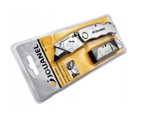 Nóż Składany z Ostrzami Trapezowymi + 6 Ostrzy 60x19 mm Jouanel