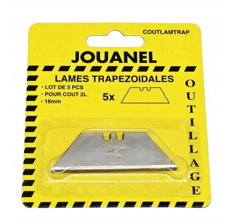 Ostrza Trapezowe 60x19mm do Noży Jouanel COUT2L i COUT-R – Zestaw 5 szt.