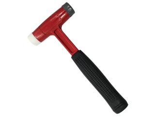 Jouanel młotek bezodrzutowy 32 mm z anty‑wibracyjnym uchwytem PVC