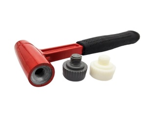 Jouanel młotek bezodrzutowy 32 mm z anty‑wibracyjnym uchwytem PVC